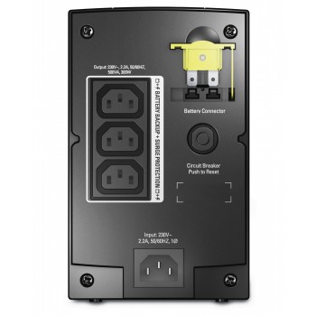 APC Back-UPS 500CI - UPS - CA 230 V - 300 vatios - 500 VA - 3 conector(es) de salida BX500CI