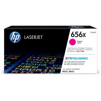 Cartucho de tóner Original LaserJet 656X magenta de alta capacidad CF463X
