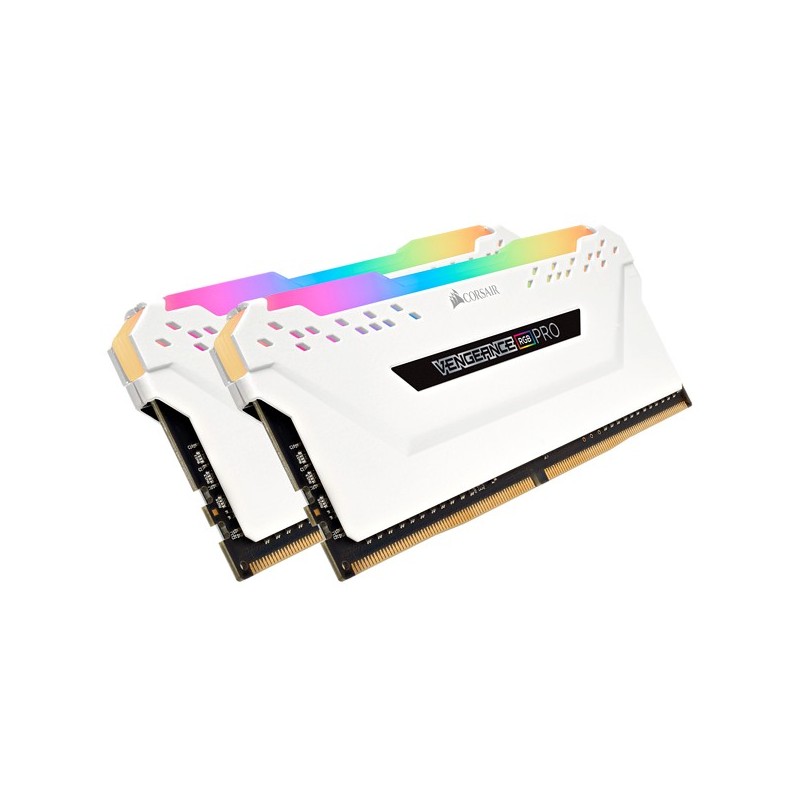 Corsair Vengeance CMW16GX4M2A2666C16W, 16 GB, 2 x 8 GB, DDR4, 2666 MHz, 288-pin DIMM, Blanco