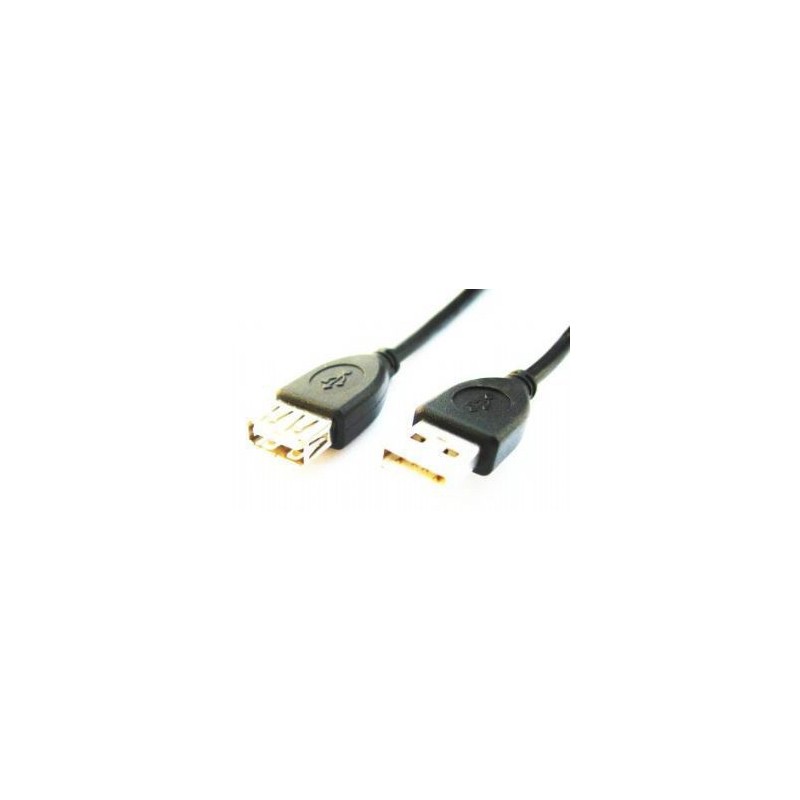 Gembird 3m USB 2.0 A M FM 3m USB A USB A Negro CCP-USB2-AMAF-10
