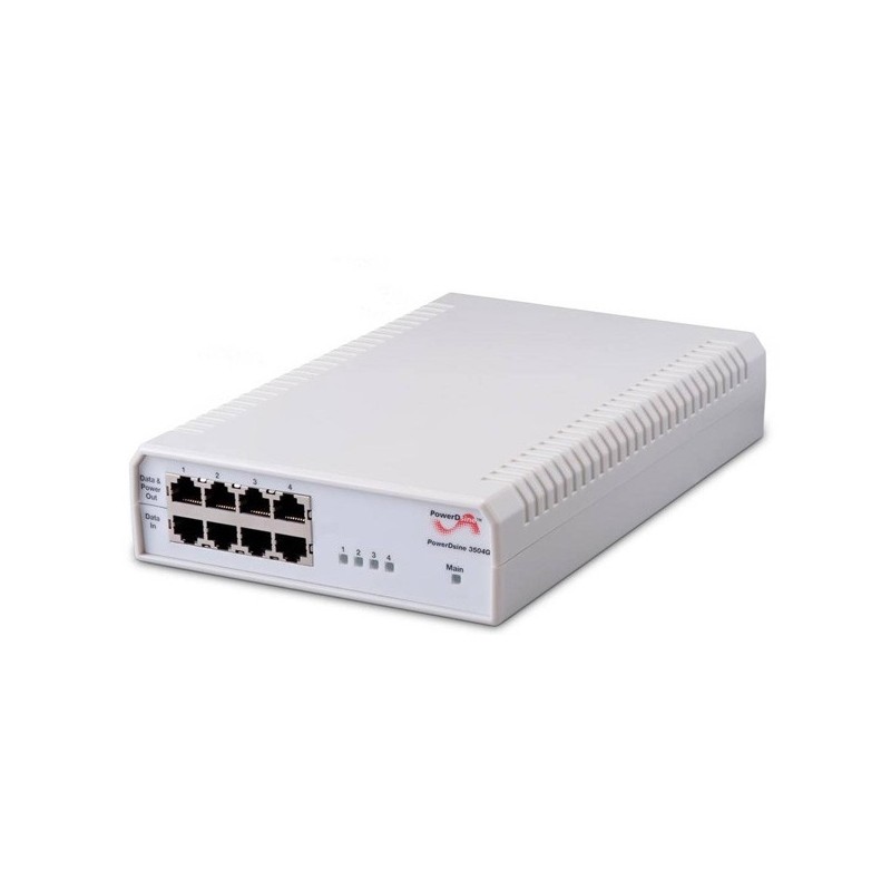 Microsemi PowerDsine PoE 4-Port Gig Midspan-802.3AF 4Port Small Footprint POE mi, IEEE 802.3af, 10 1 PD-3504G AC