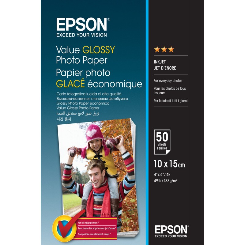 Paper Value Glossy Photo 10x15cm 50sh C13S400038