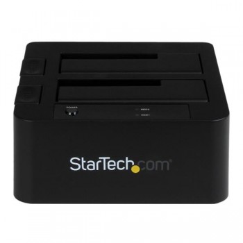 StarTech.com Docking Station eSATA USB 3.0 con UASP de 2 Bahías para Disco Duro o SSD SATA de 2,5 o  SDOCK2U33EB