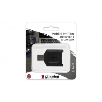 Kingston MobileLite Plus lector de tarjeta Negro USB 3.0 (3.1 Gen 1) Type-A MLP
