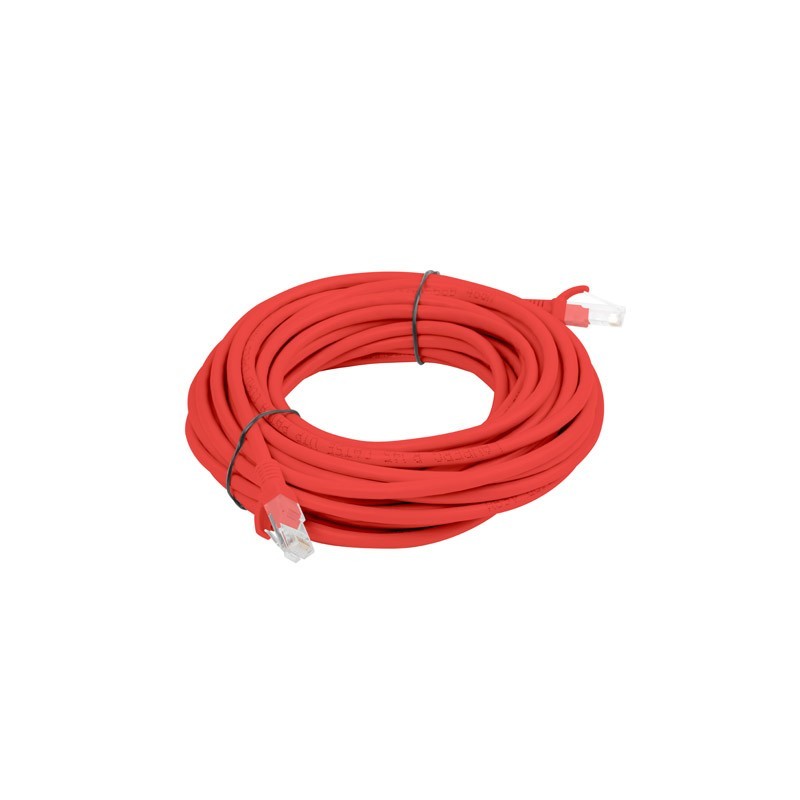 Lanberg PCU6-10CC-0500-R cable de red 5 m Cat6 U UTP (UTP) Rojo