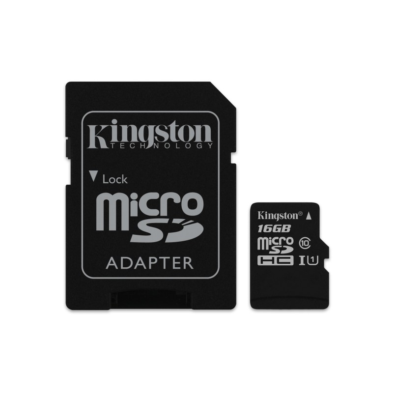 Kingston Technology Canvas Select 16GB MicroSD Clase 10 Negro SDCS 16GB