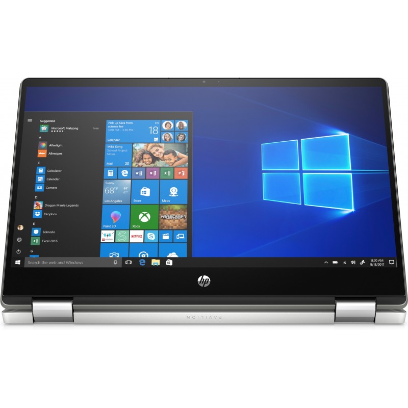 HP Pavilion x360 14-dh1019ns Negro, Plata 2-en-1 - 14" - 1920x1080 Táctil - Intel Core i3 10 Gen - 4 8XM10EAABE