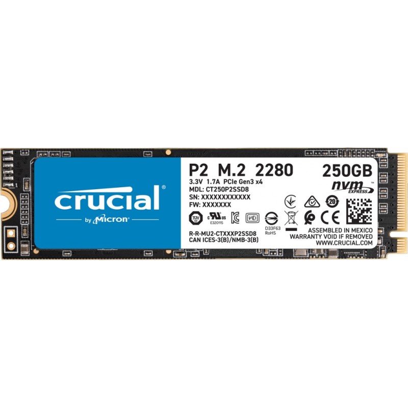 Crucial P2 250GB M.2 NVMe CT250P2SSD8