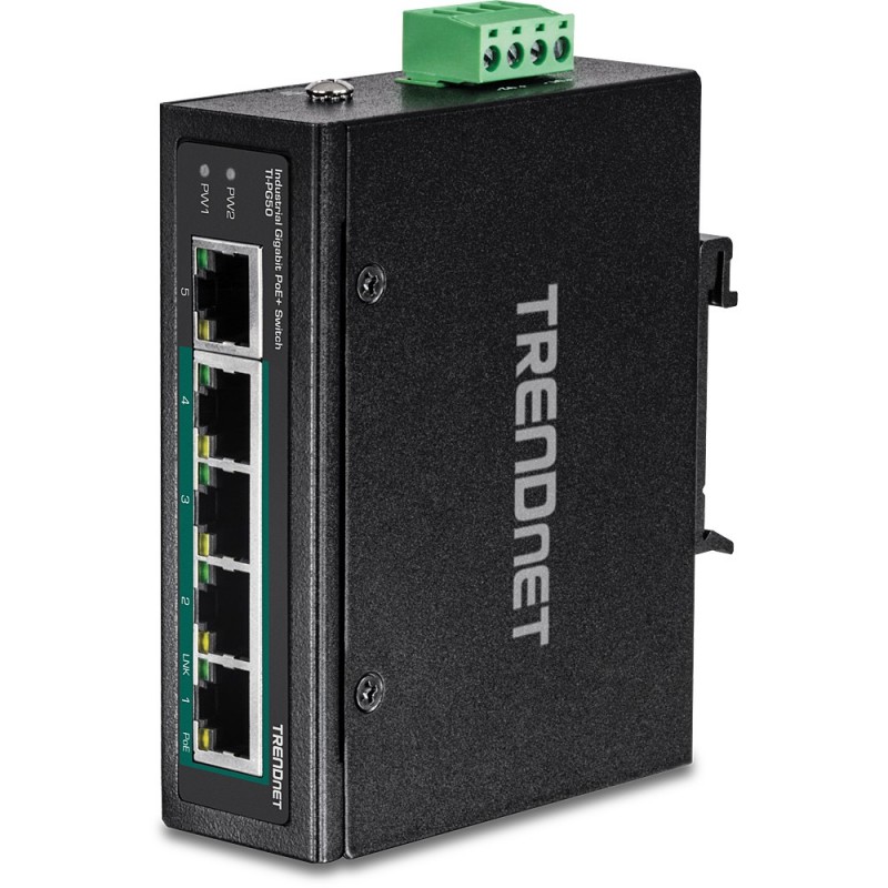 Trendnet TI-PG50 switch Gestionado Gigabit Ethernet (10 100 1000) Negro Energía sobre Ethernet (PoE)