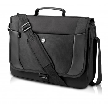 HP Maletín Essential Messenger, 43,9 cm (17.3"), Messenger case, Negro, Resistente al polvo, Resiste H1D25AA