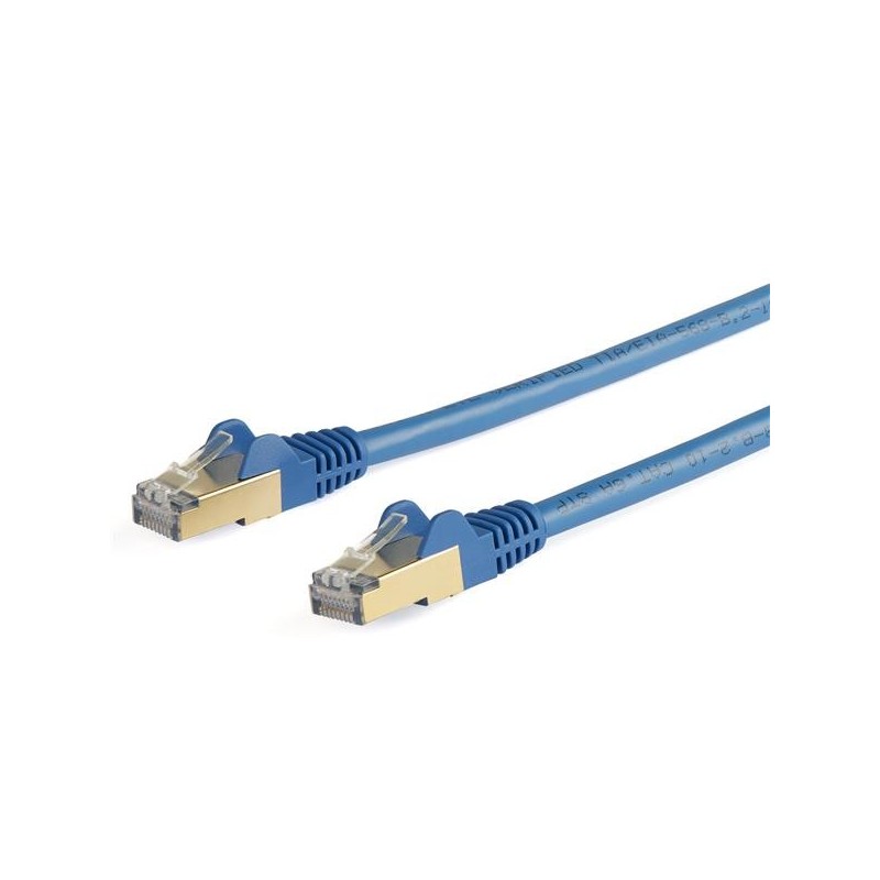 StarTech.com Cable de 10m de Red Ethernet CAT6a Azul RJ45 STP 6ASPAT10MBL