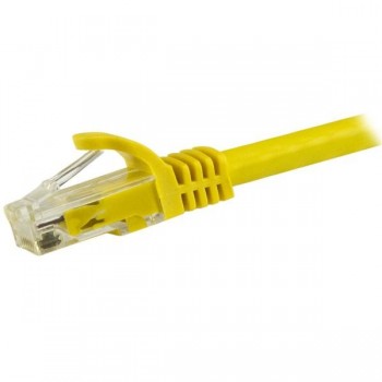 StarTech.com Cable de 1,5m Cat6 Ethernet de Red Amarillo - RJ45 sin Enganches - 24AWG N6PATC150CMYL