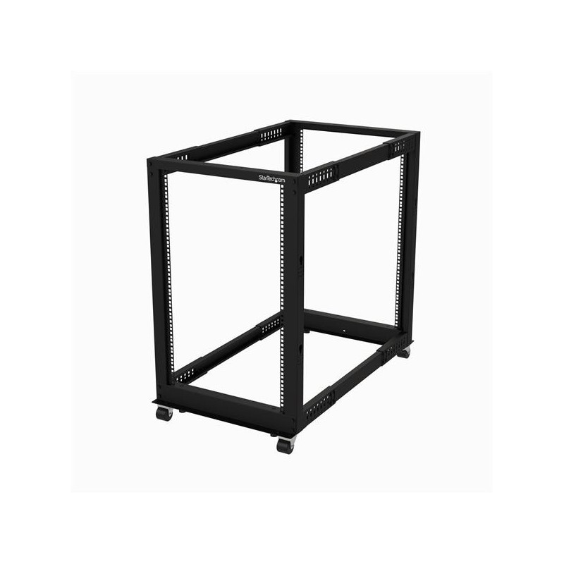 StarTech.com Rack de Marco Abierto de 18U - de 4 Columnas - de Profundidad Ajustable 4POSTRACK18U