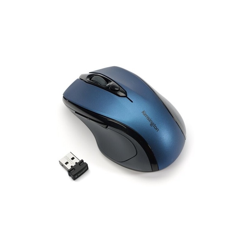 Kensington Ratón inalámbrico Pro Fit tamaño mediano, azul zafiro K72421WW