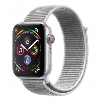 Apple Watch Watch Series 4, OLED, Pantalla táctil, GPS (satélite), Móvil, 36,7 g, Plata MTVT2TY A