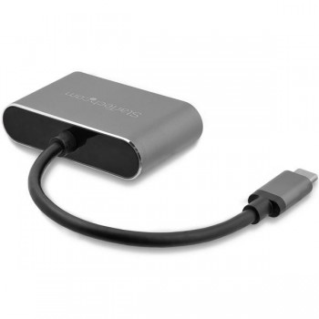 StarTech.com Adaptador USB-C a VGA y HDMI - 2en1 - 4K 30Hz - Gris Espacial - Adaptador Gráfico Exter CDP2HDVGA           