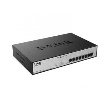 D-Link DGS 1008MP - Conmutador - sin gestionar - montaje en rack - PoE DGS-1008MP
