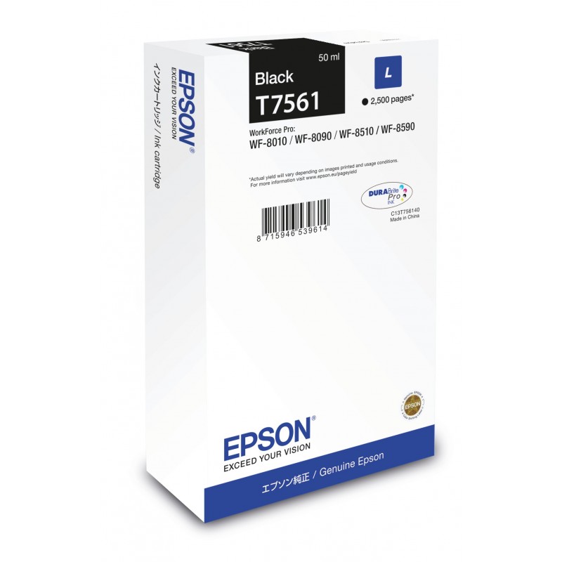 Epson Cartucho T7561 negro L C13T756140