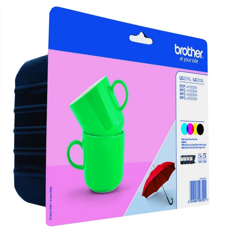 Brother LC-227XLVALBP Negro, Cian, Magenta, Amarilo LC227XLVALBP