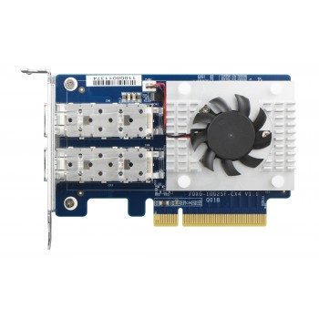 QNAP QXG-10G2SF-CX4 adaptador y tarjeta de red Ethernet 1000 Mbit s Interno