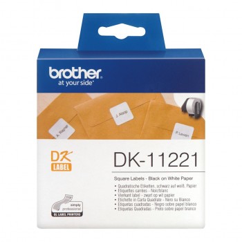 DK-11221 Label Square White 23mm DK11221