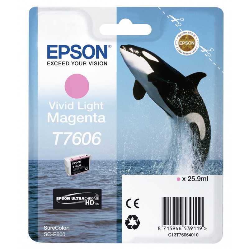 Epson T7606 Magenta claro vivo C13T76064010