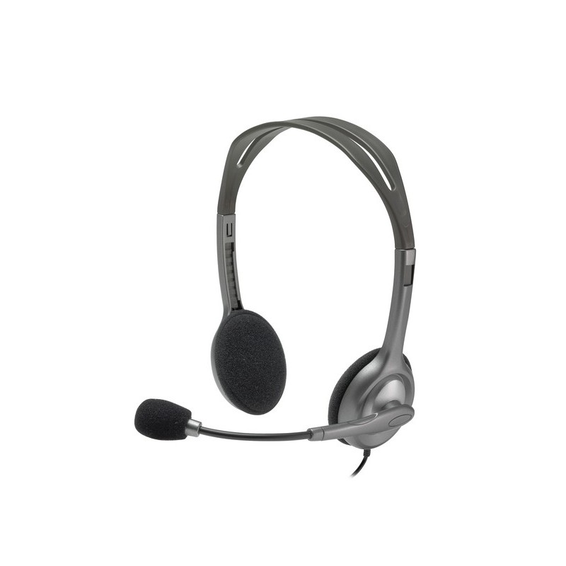 (Reacondicionado) Logitech Stereo H111 - Auricular - en oreja 981-000593