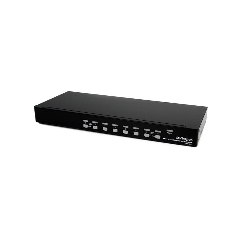 StarTech.com 8 Port 1U RackMount DVI USB KVM Switch - Conmutador KVM - USB - 8 x KVM port(s) - 1 usu SV831DVIU