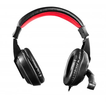 Mars Gaming MRH0 auricular con micrófono Binaural Diadema Negro, Rojo