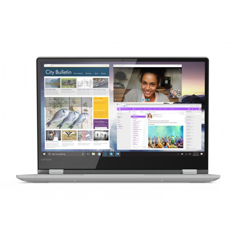 Lenovo Yoga 530 Gris Híbrido (2-en-1) 14" - 1920x1080 Táctil - Intel Core i3 - 8GB - 256GB SSD - Wi- 81EK0180SP