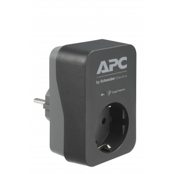 APC PME1WB-GR limitador de tensión 1 salidas AC 230 V Negro, Gris