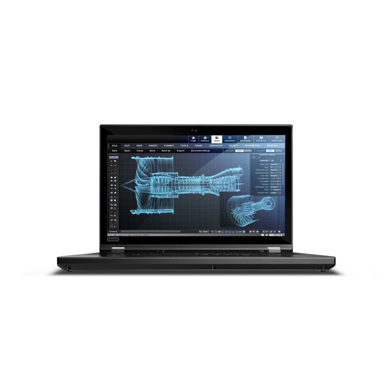 Lenovo ThinkPad P53 Negro - 15.6" - 1920x1080 - Intel Core i7 - 8GB - 256GB SSD - Quadro T1000 - Wi- 20QN000ESP