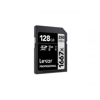 Lexar 128GB Professional 1667X UHS-2 Class 10 SDXC Card LSD128CB1667