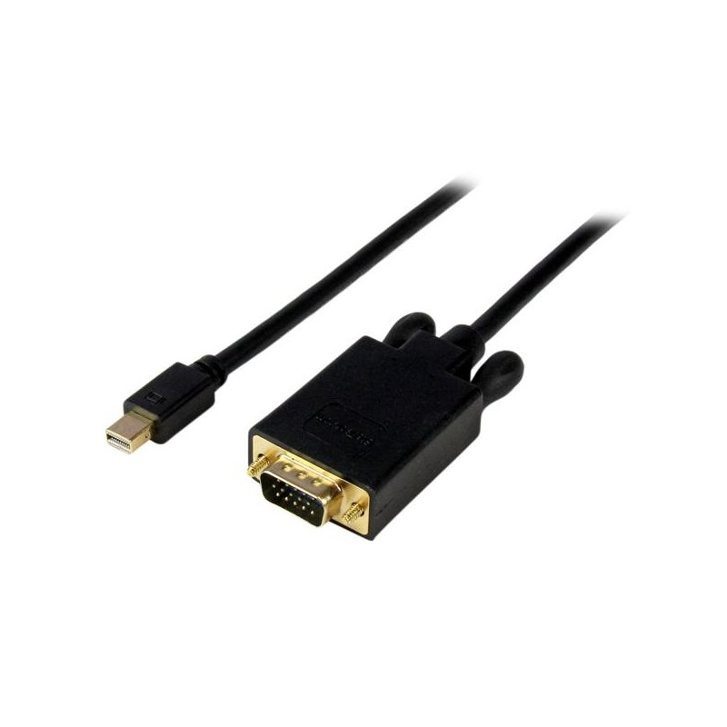 StarTech.com Cable de 91cm de Vídeo Adaptador Conversor Activo Mini DisplayPort a VGA - 1080p - Negr MDP2VGAMM3B