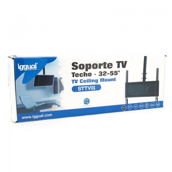 iggual STTV01, 45 kg, 81,3 cm (32"), 139,7 cm (55"), 400 x 400 mm, 180º, Negro IGG314524