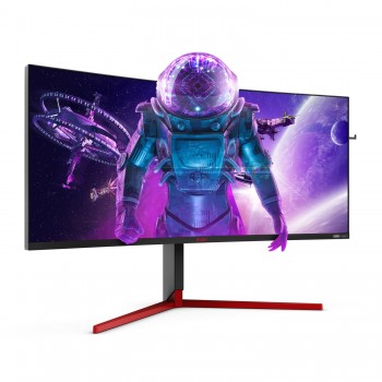 AOC Gaming AG353UCG - 35" - 3440x1440 - WQHD LED - Negro, Rojo
