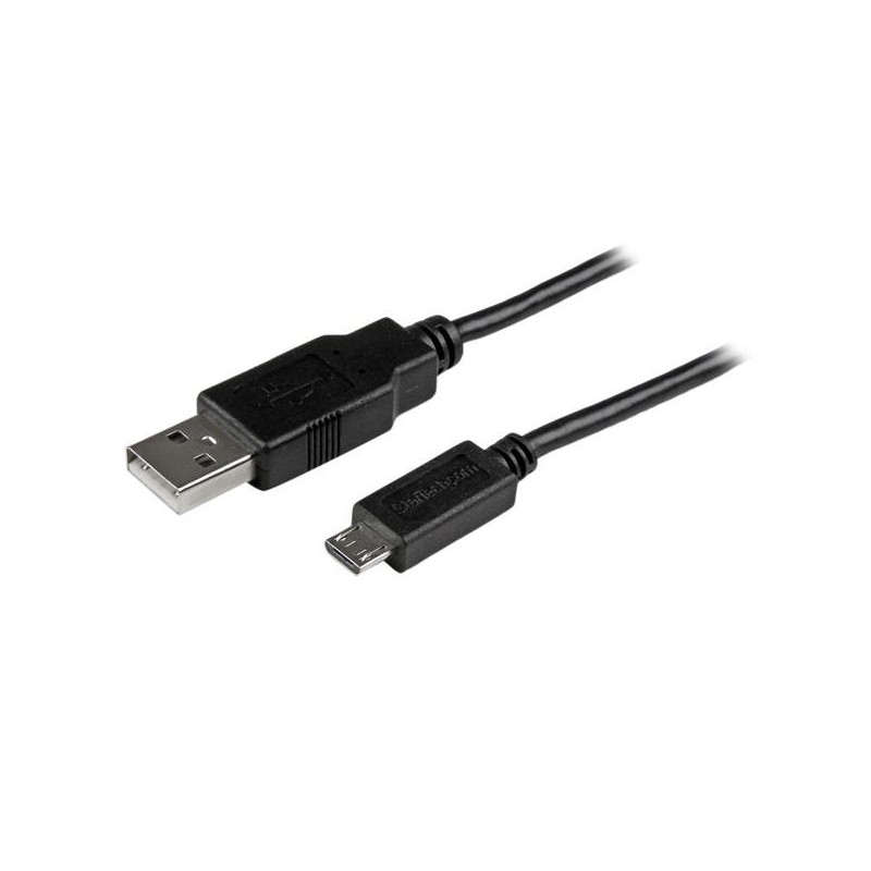 StarTech.com Cable Largo de Carga y Sincronización Micro USB de 3m - M M - 24AWG, USB A, Micro-USB B USBAUB3MBK
