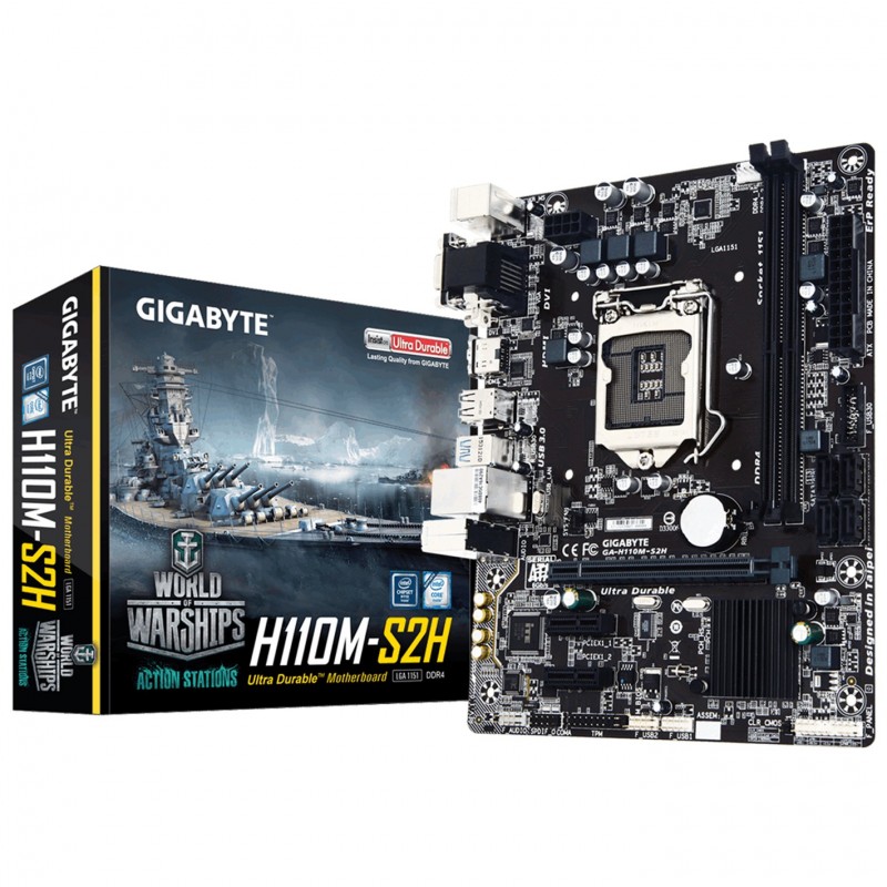GIGABYTE PLACA H110M-S2H (reacondicionado) GAH11MS2H-00-G
