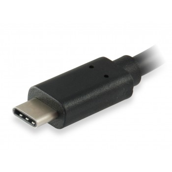 Equip 133455, 0,15 m, 3.0 (3.1 Gen 1), USB Type C, USB Type A, Male connector Female connector, Negr