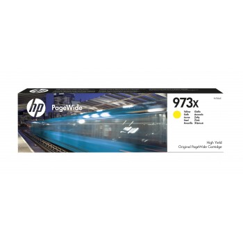 Cartucho PageWide de tinta original HP 973X de alta capacidad amarillo F6T83AE