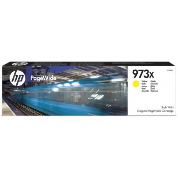 Cartucho PageWide de tinta original HP 973X de alta capacidad amarillo F6T83AE