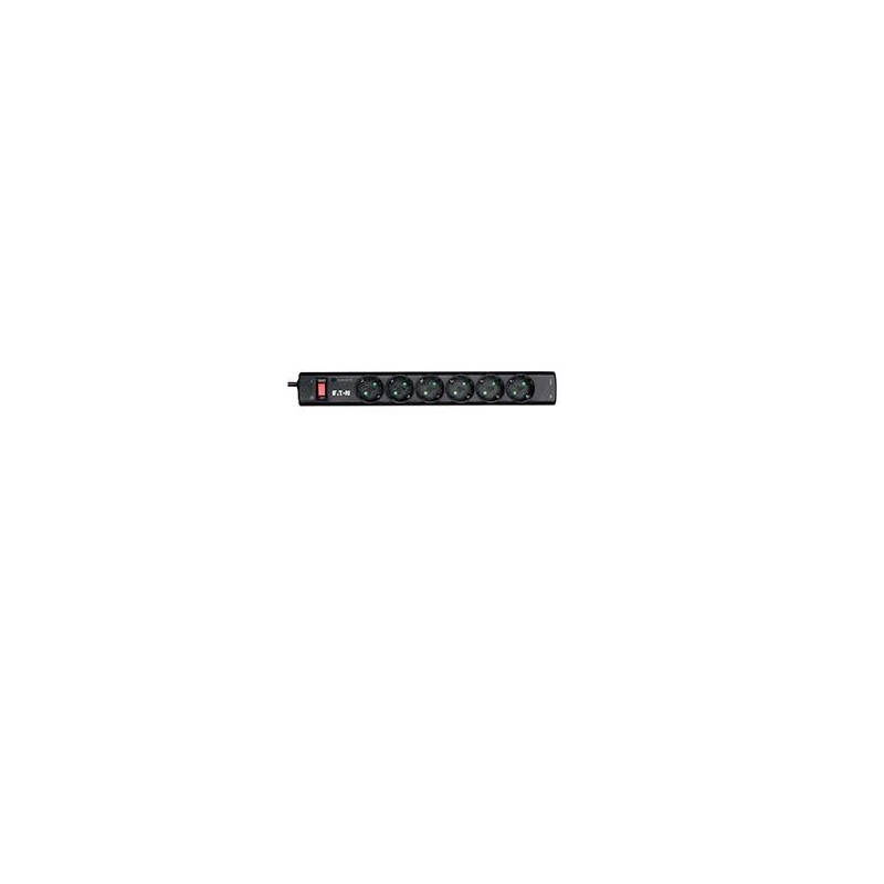 Eaton PS6TD limitador de tensión 6 salidas AC 220 - 250 V Negro