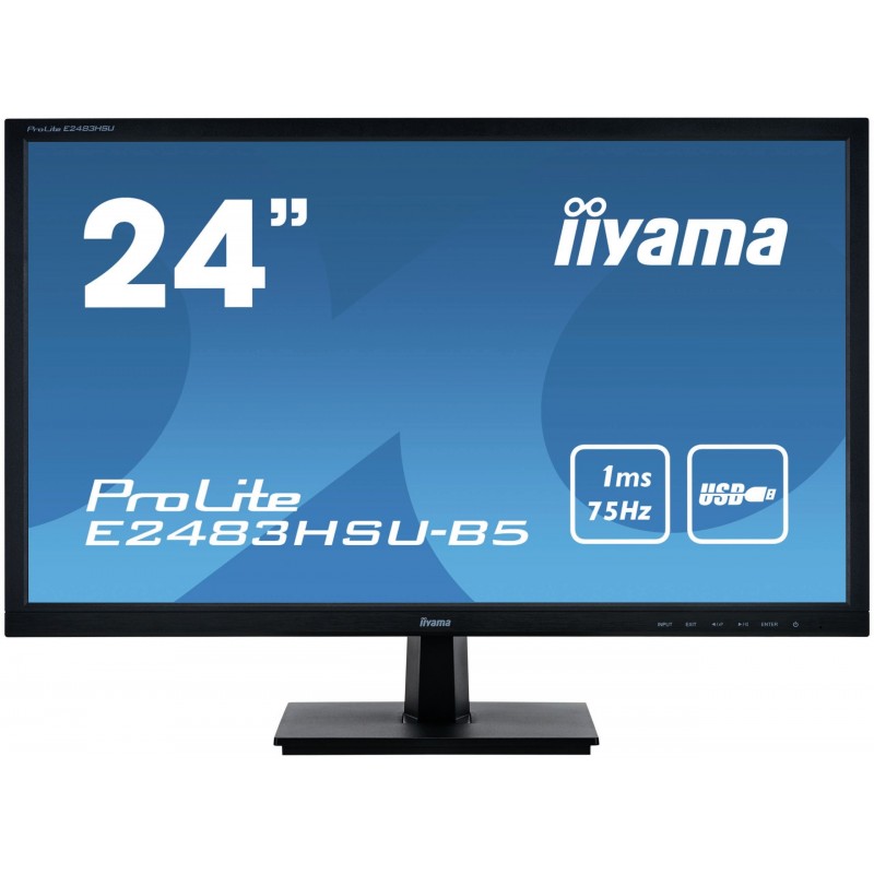 iiyama ProLite E2483HSU-B5 - 24" - 1920x1080 - Full HD LED - Negro