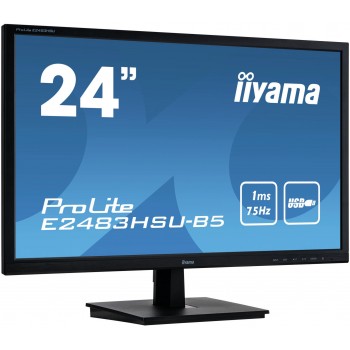 iiyama ProLite E2483HSU-B5 - 24" - 1920x1080 - Full HD LED - Negro