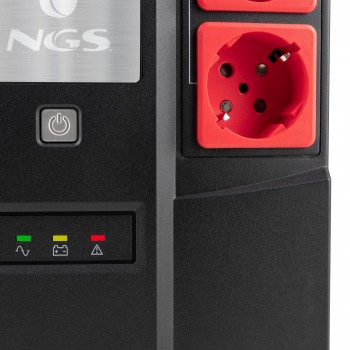 NGS UPSCHRONUS-0052 - UPS - En espera (Fuera de línea) o Standby (Offline) 600 VA 350 W 6 salidas AC FORTRESSBUNKER