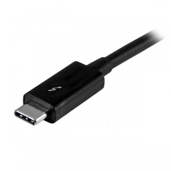 StarTech.com Cable de 1m Thunderbolt 3 USB-C (40Gbps) - Compatible con Thunderbolt, DisplayPort y US TBLT3MM1M