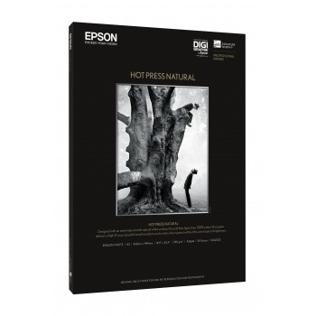Epson Hot Press Natural, DIN A2, 25 hojas, A2 (420x594 mm), Impresión por inyección de tinta, Mate,  C13S042322
