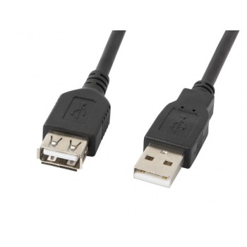Lanberg CA de usbepower de 10cc de 0007 de BK Extensor USB 2.0 a Macho a USB A Hembra, 70 cm Negro CA-USBE-10CC-0007-BK