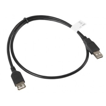 Lanberg CA de usbepower de 10cc de 0007 de BK Extensor USB 2.0 a Macho a USB A Hembra, 70 cm Negro CA-USBE-10CC-0007-BK