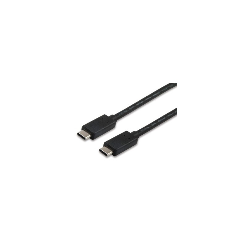 CABLE USB 3.1 EQUIP 12834207 - CONECTORES TIPO C MACHO   TIPO C MACHO - 1 METRO - COLOR NEGRO